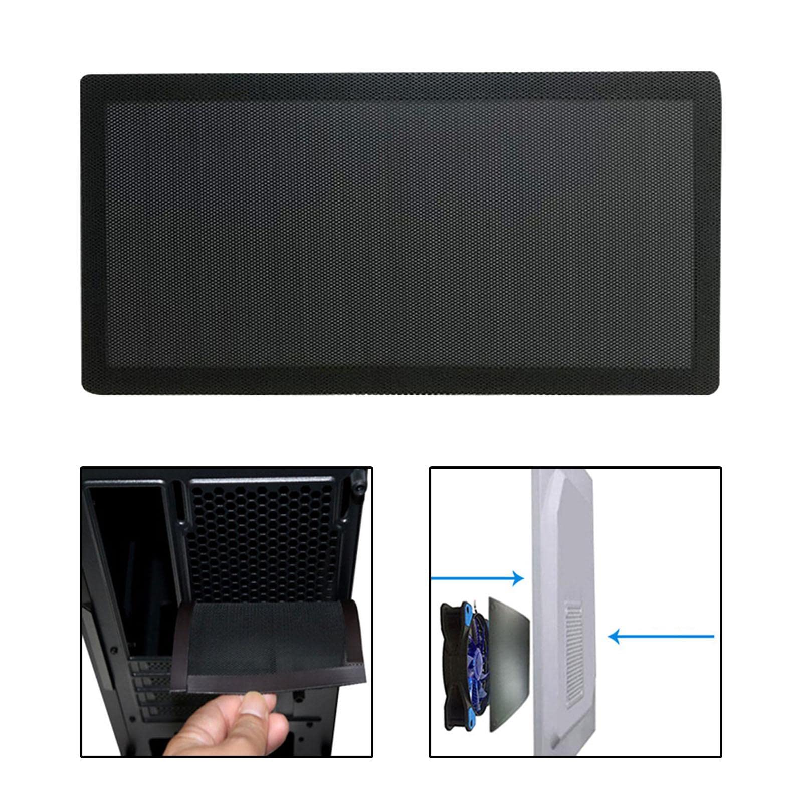 6X Staubfilterabdeckung Magnetische Lüfter, Staubdichte Lüfterabdeckung, Schwarzer Schutz, Staubschutzgitter Computergehäuse, Gitter,