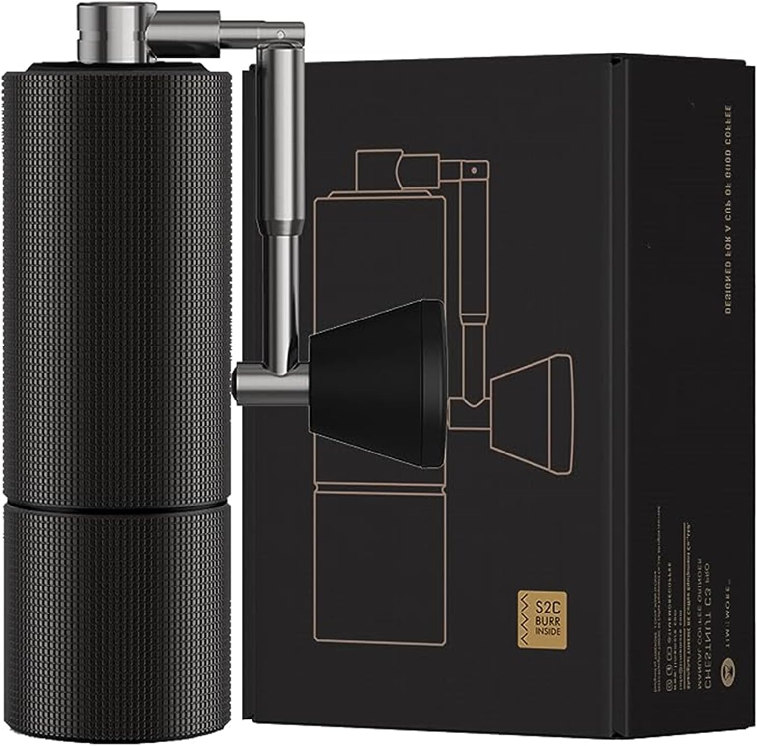 TIMEMORE Chestnut C3 Pro Manual Coffee Grinder Capacity CNC Stainless Steel Conical Burr, Internal Adjustable Setting, Double Bearing Positioning, French Press Coffee for Hand Grinder