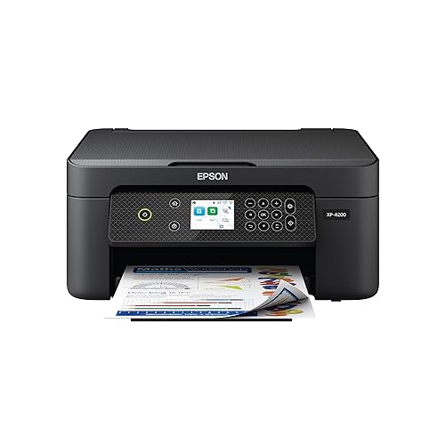 Impresora Todo en Uno a Color Inalámbrica Epson Expression Home XP-4200 con Escaneo, Copia, Impresión Automática a Dos Caras, Fotos Sin Bordes y Pantalla a Color de 2.4", Negra