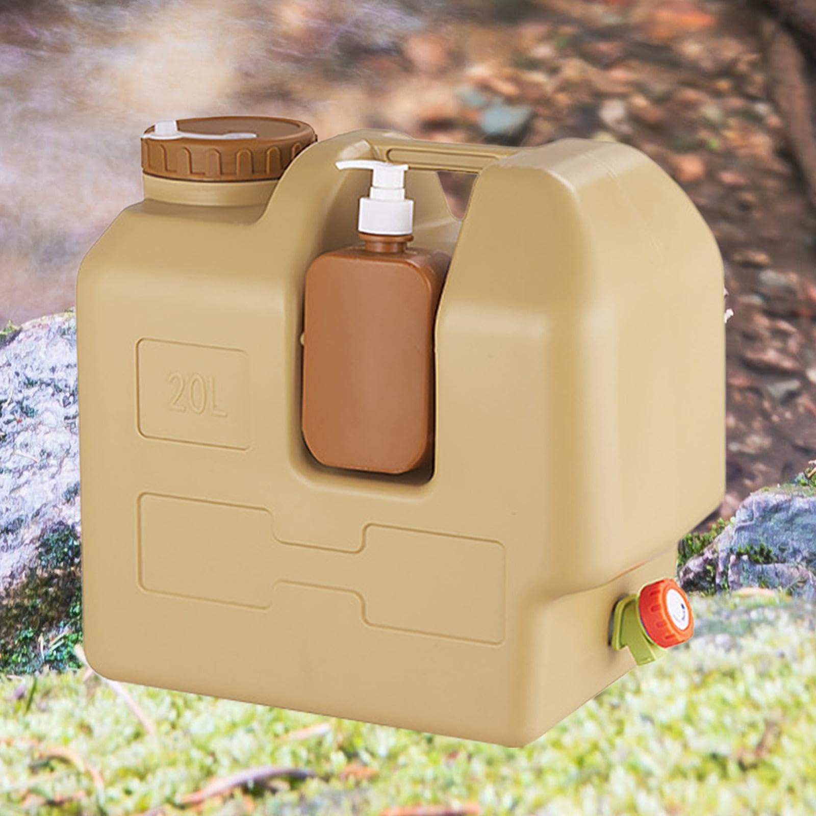 Sharplace 20L Wasserbehälter Wassertank mit Zapfentrinkbehälter bequemer großer Träger mit Griff für Grillnotfall