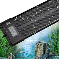 Vista 8 de Hygger - Luz LED programable para acuario, para peceras de plantas de 12~18 pulgadas de largo, espectro completo, con pantalla LCD de configuración