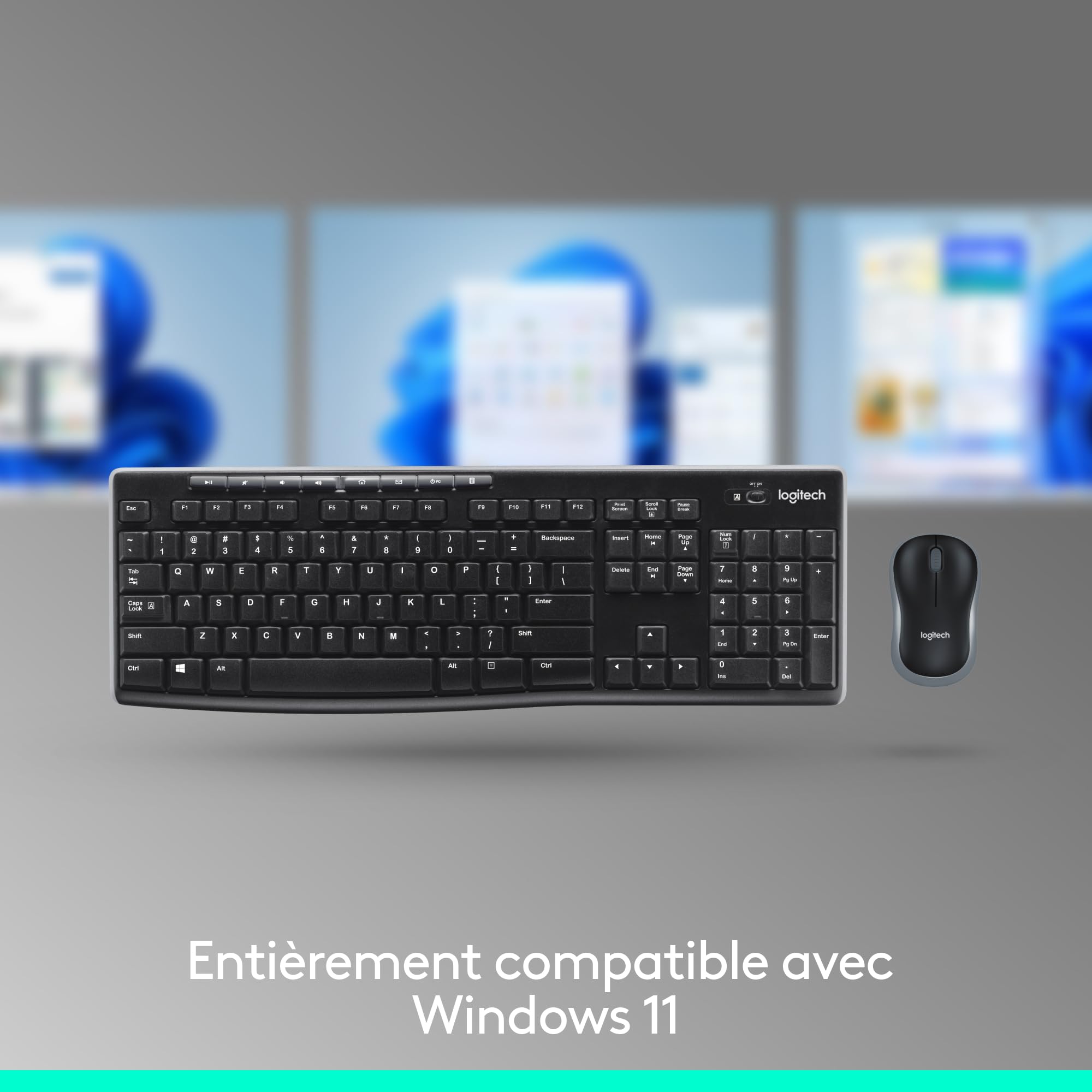 Logitech MK270 clavier et souris sans fil COMBO - CH ‎QWERTZ