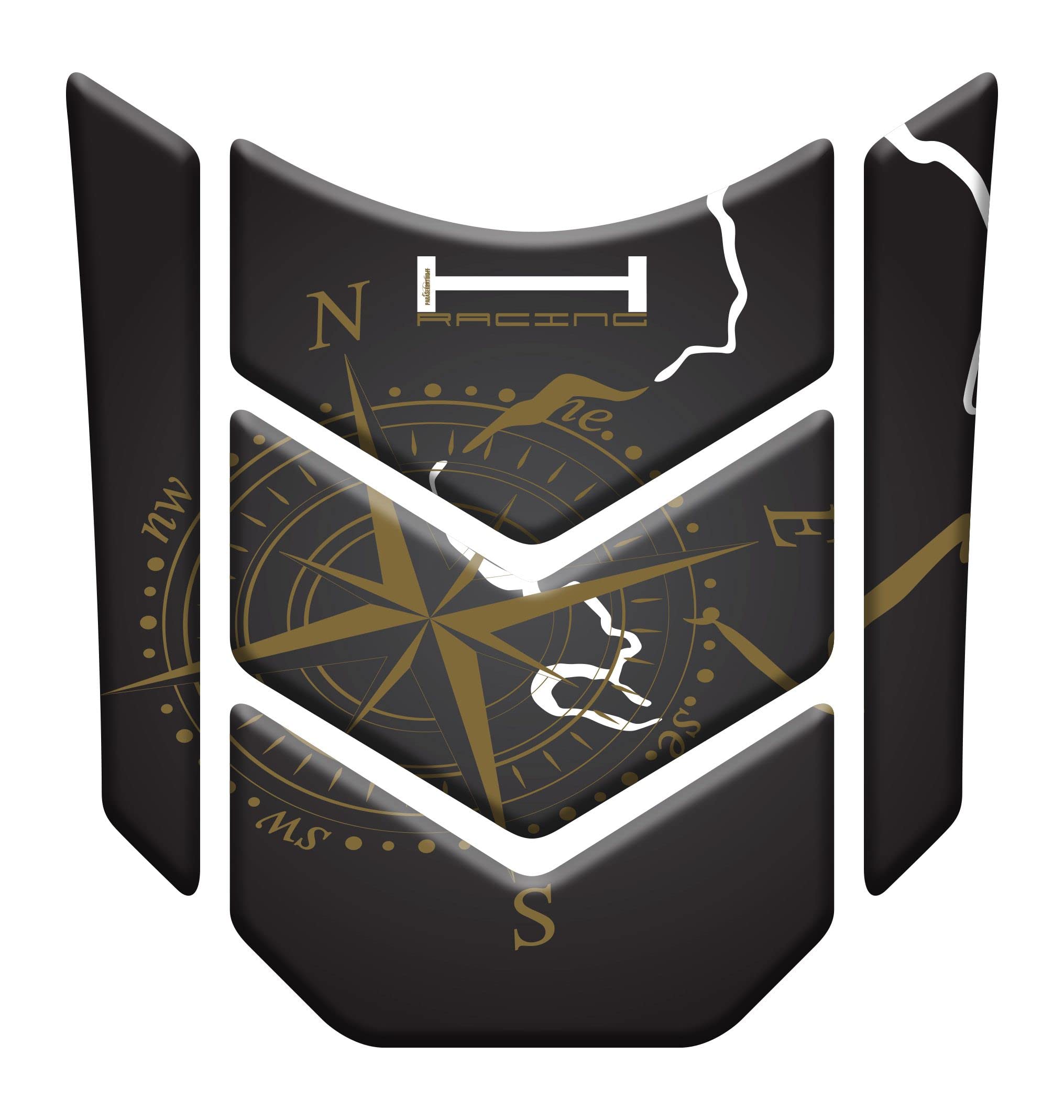 Protège-réservoir moto Honda Africa Twin résine 3D or contre les rayures de veste