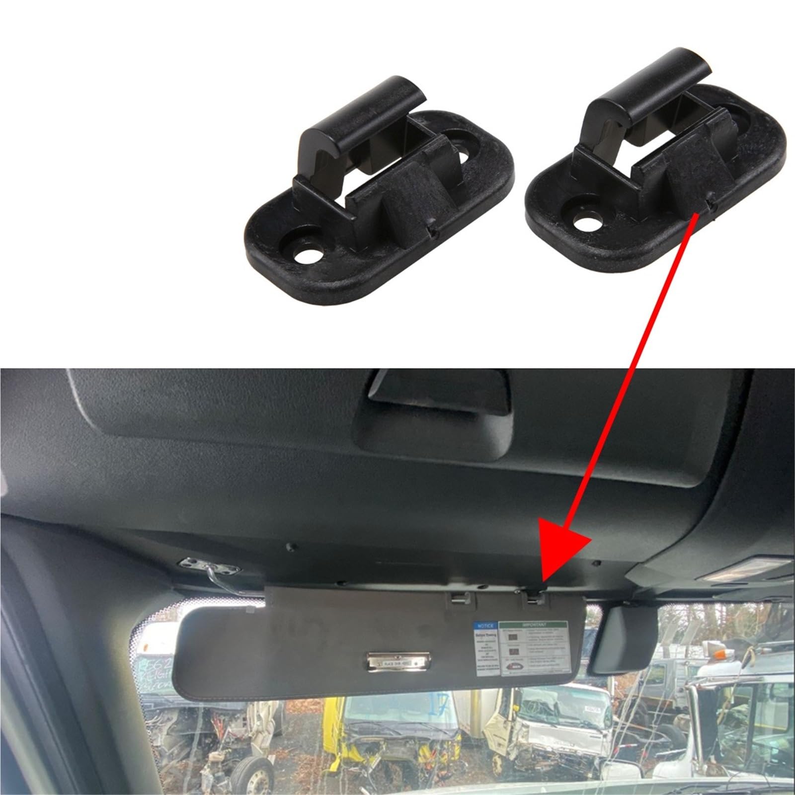 Sonnenblenden-Clip Auto Sonnenblende Halterung Halter Haken Clip für 2008-2020 2022 Ersatz