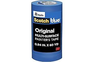 Scotchblue Painter's Tape, 0.94" Multi-Surface, 8 Rolls