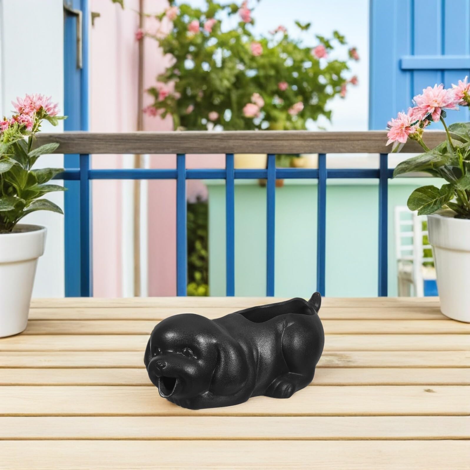 VICASKY Ornement Céramique De Jet Eau pour Aquarium Décoration Céramique pour Aquarium Fontaine Pot pour Cour