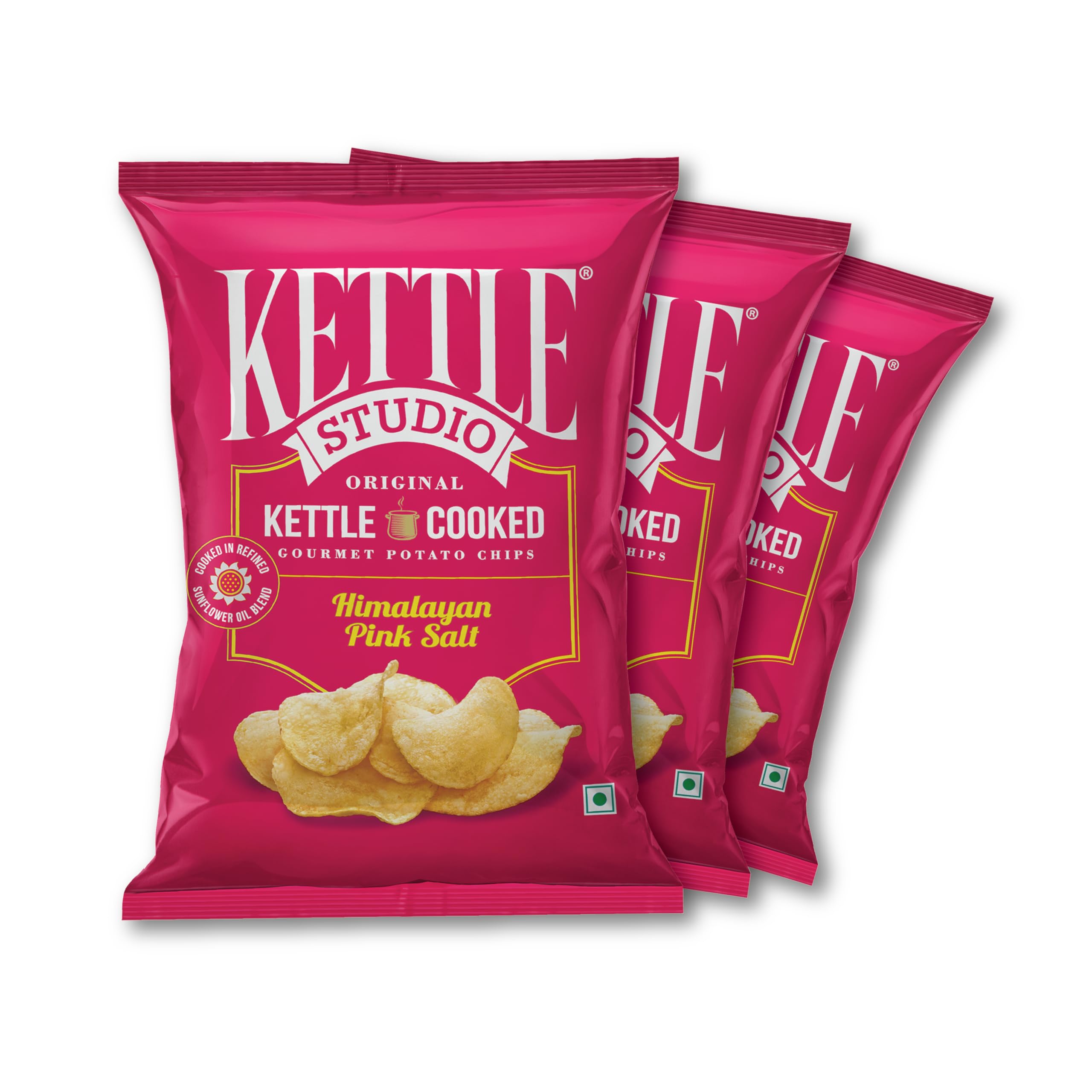Kettle Studio | Potato Chips | Himalayan Pink Salt 113g | Pack of 3 (B0BQJFKMFC) Amazon Price History, Amazon Price Tracker