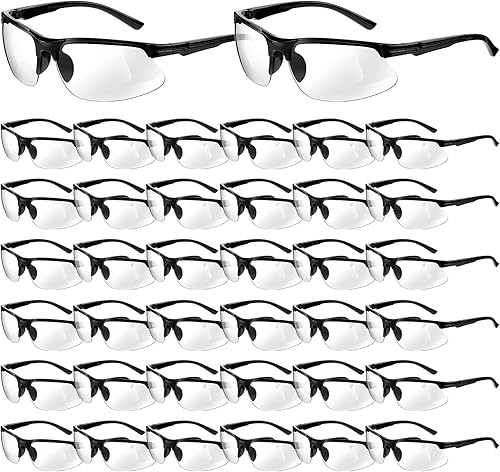 Kathfly 36 gafas de seguridad para trabajo, resistentes a los arañazos, a los impactos, gafas de seguridad protectoras con lente de policarbonato