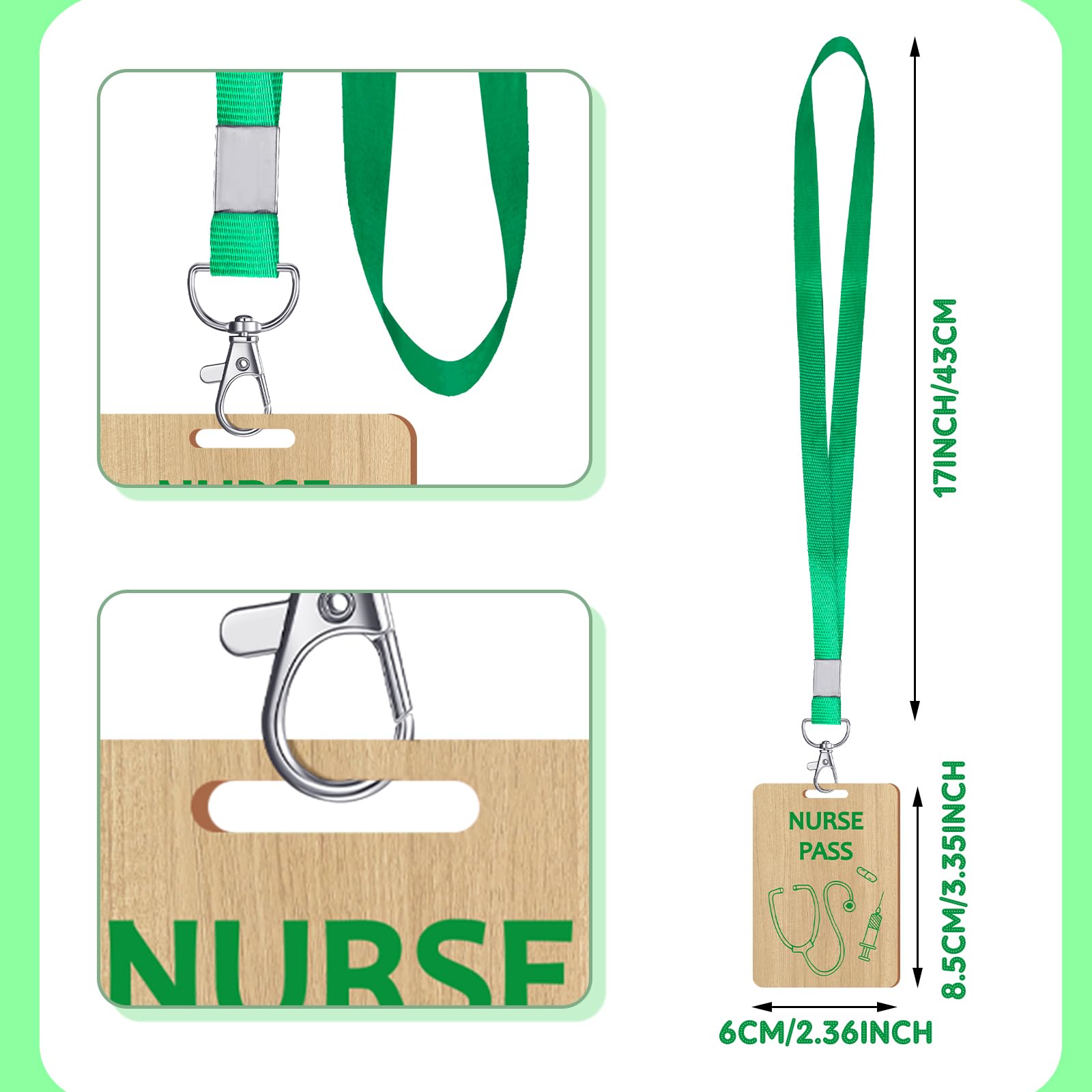 Snapklik.com : Sabary 6 Sets Hall Pass Lanyards And School Passes Set ...