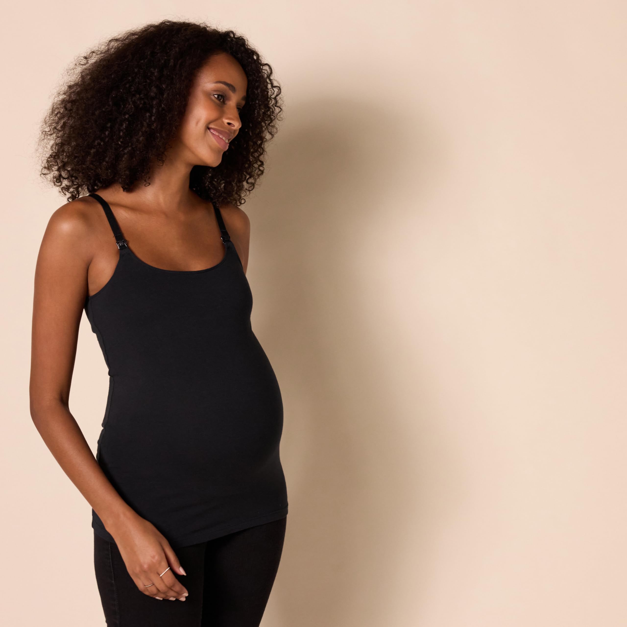 Amazon Essentials Femme Débardeur de Maternité Adapté à l’Allaitement avec Bretelles Réglables et Soutien-gorge Intégré