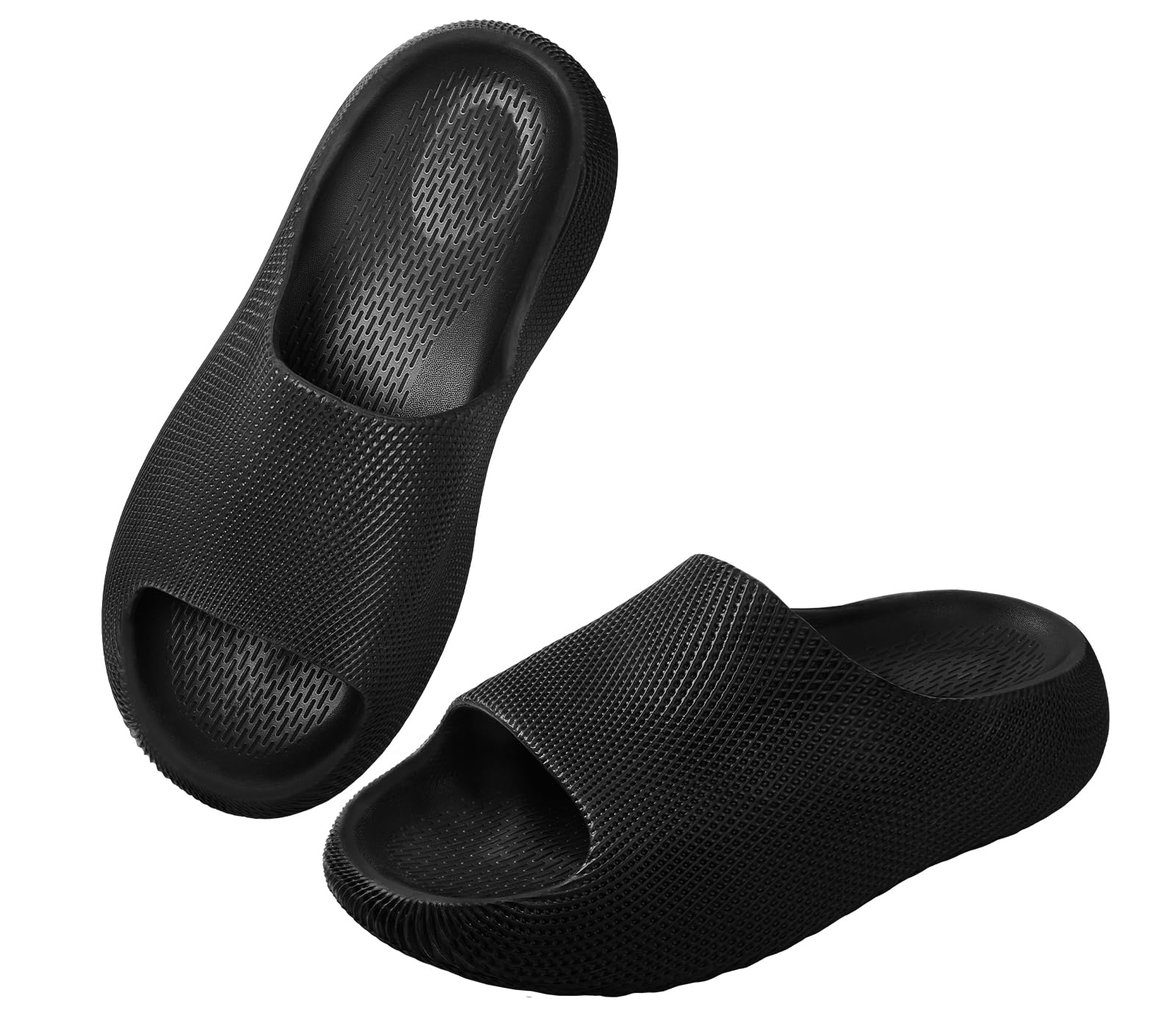 Ankis Badelatschen Damen & Herren, Gr. Badeschlappen & Schlappen Damen | Weiche Hausschuhe, Wolkenschuhe, Rutschfeste Badesandalen für Dusche Pool Strand & Sauna, Hausschuhe Damen