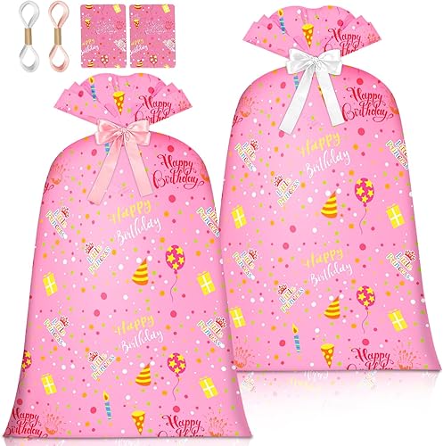 Bolsa de regalo jumbo para niñas y niños, bolsas de regalo grandes para enormes bolsas de regalo, bolsas de regalo gigantes con diseño de globo de