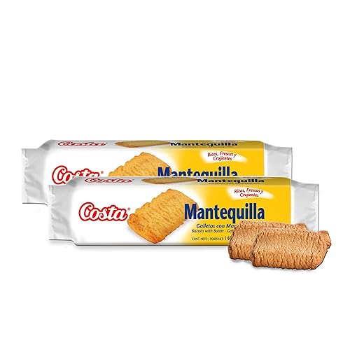 Miniatura 2 de Costa Galletas de mantequilla  Galletas de galletas con rico sabor a mantequilla  24 paquetes de aperitivos (4.9 onzas cada uno)  Golosinas