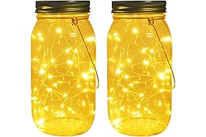 Illuminating Firefly Enchantment in a Jar: Solar Mason Jar Lights