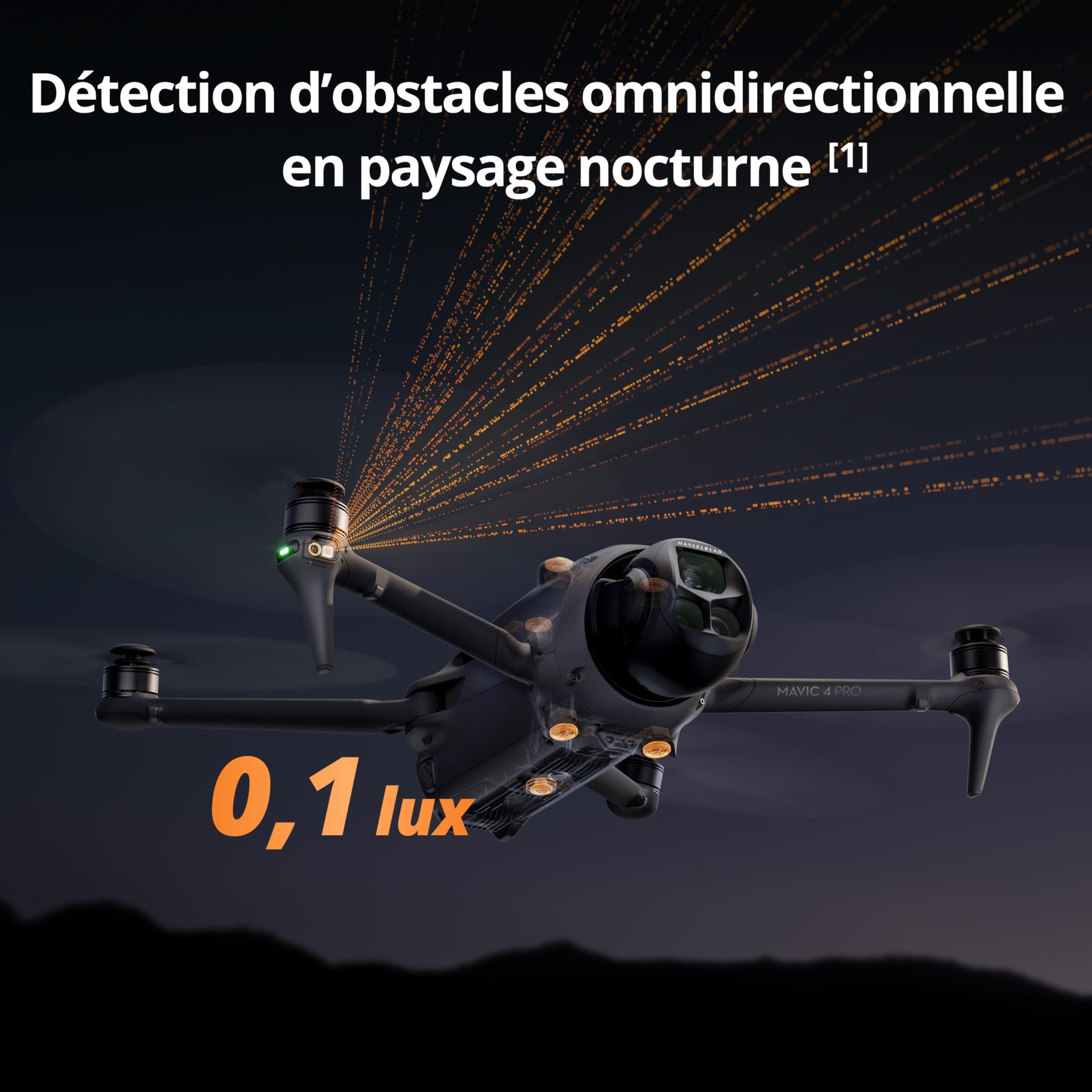 DJI Mavic 4 Pro Fly More Bundle avec RC 2, Drone Triple Caméra Hasselblad CMOS 4/3 100MP, Transmission 30km, Autonomie 51min