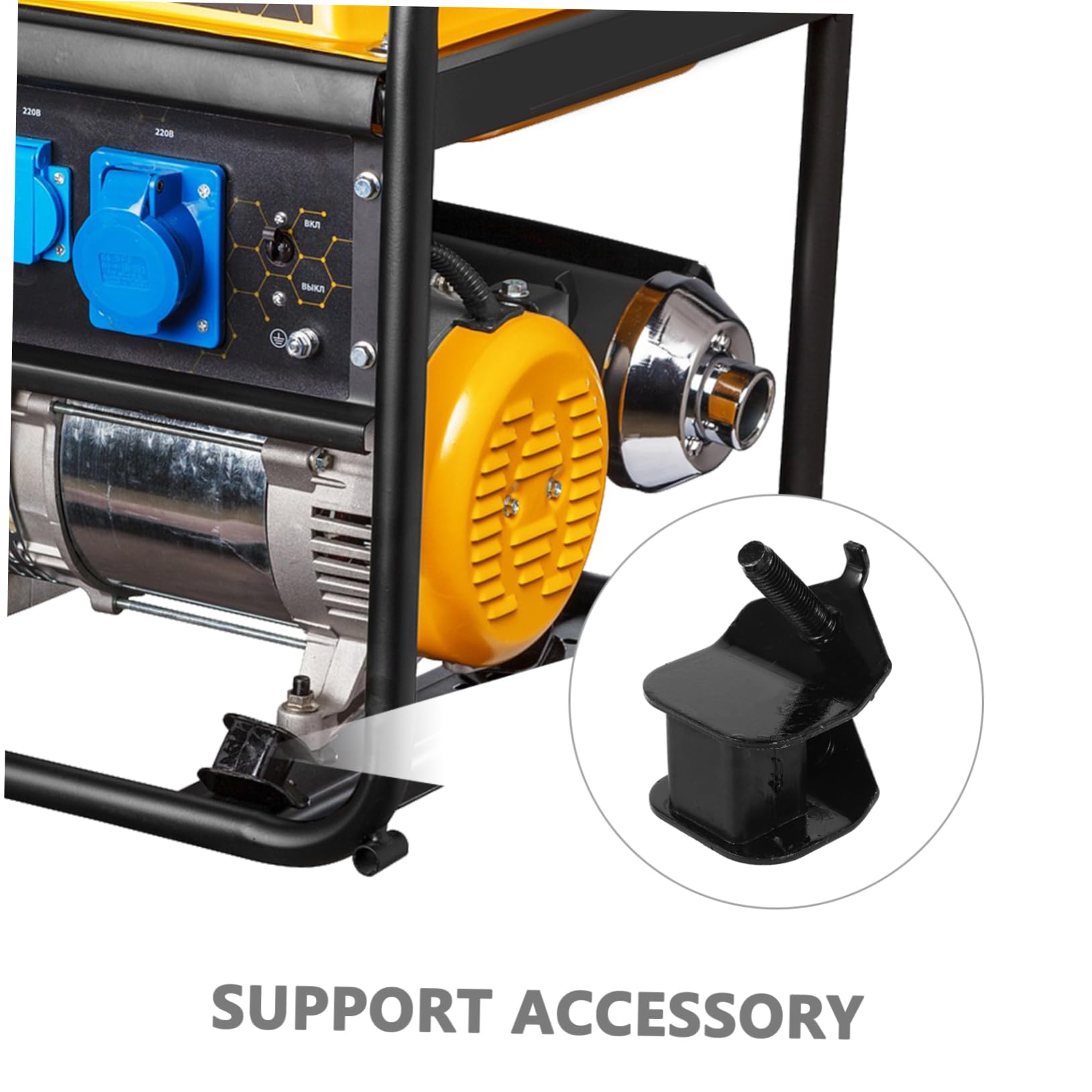 Supporti Motore in Gomma e Ferro 4 Pezzi per Generatori 188f 190f Antivibrazione Portatili per Ridurre Vibrazioni Motore Diesel 2kw-3kw