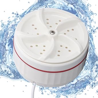 Portable Mini Impeller Washing Machine - RV & Travel Foldable Washer for Camping & Hiking - 30 Min Cycle