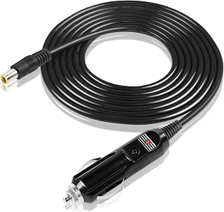 Car Cigarette Lighter to DC 8mm, DC7909 7.9 x 5.5mm Car Charger Power Supply Cord, 9.8Ft 12V Cable for Car DVR,Bluetooth Speakers,Camera,GPS,Laptop 3m