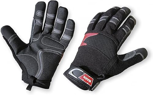 Miniatura 4 de WARN 91600 Mano Guantes de cuero sintético con refuerzo de Kevlar, XXL, negro, 1 par