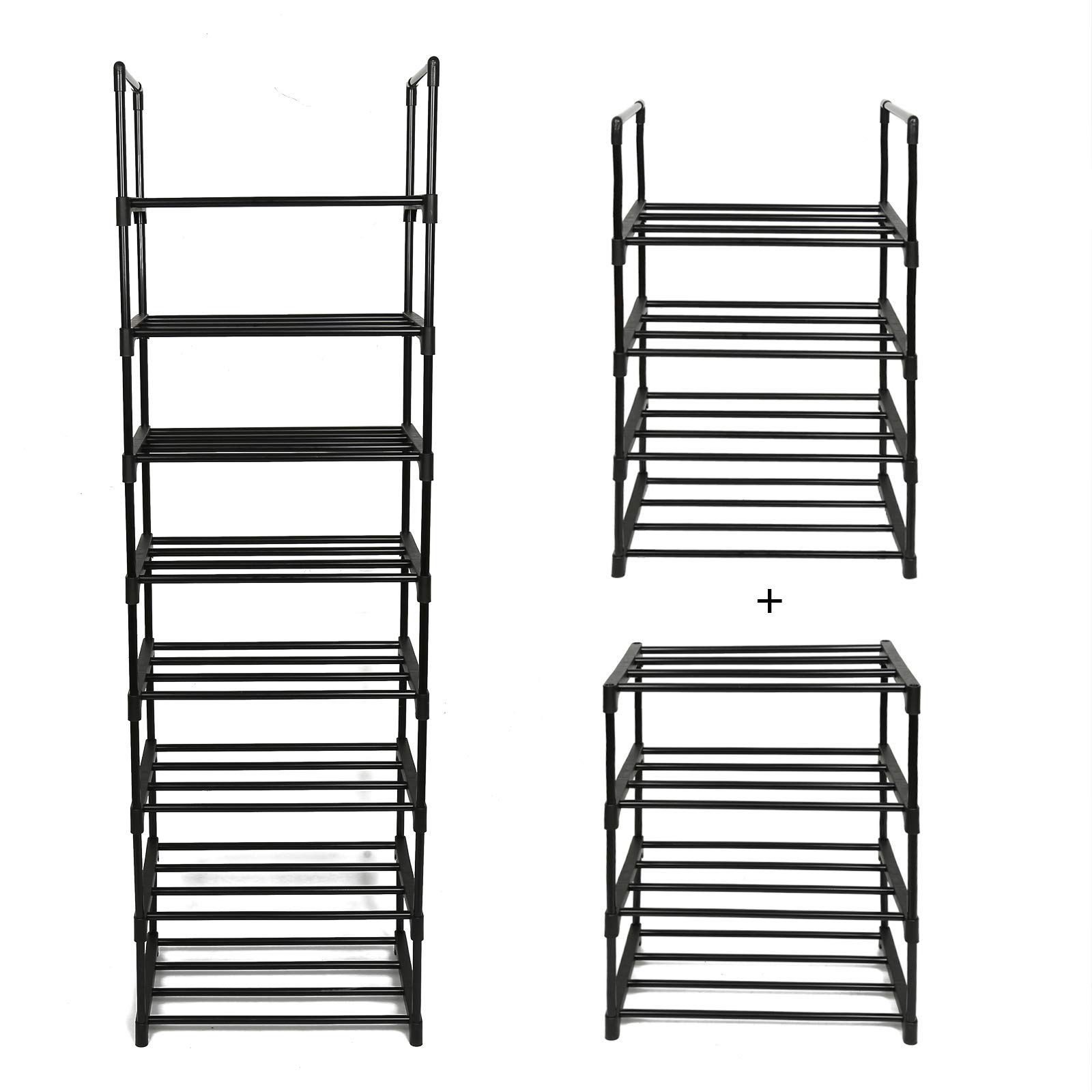 Buy NA WHITGO 8Tier Shoe Rack, Metal Narrow Stackable Shoe Racks Storage Shoe Tower Shelf