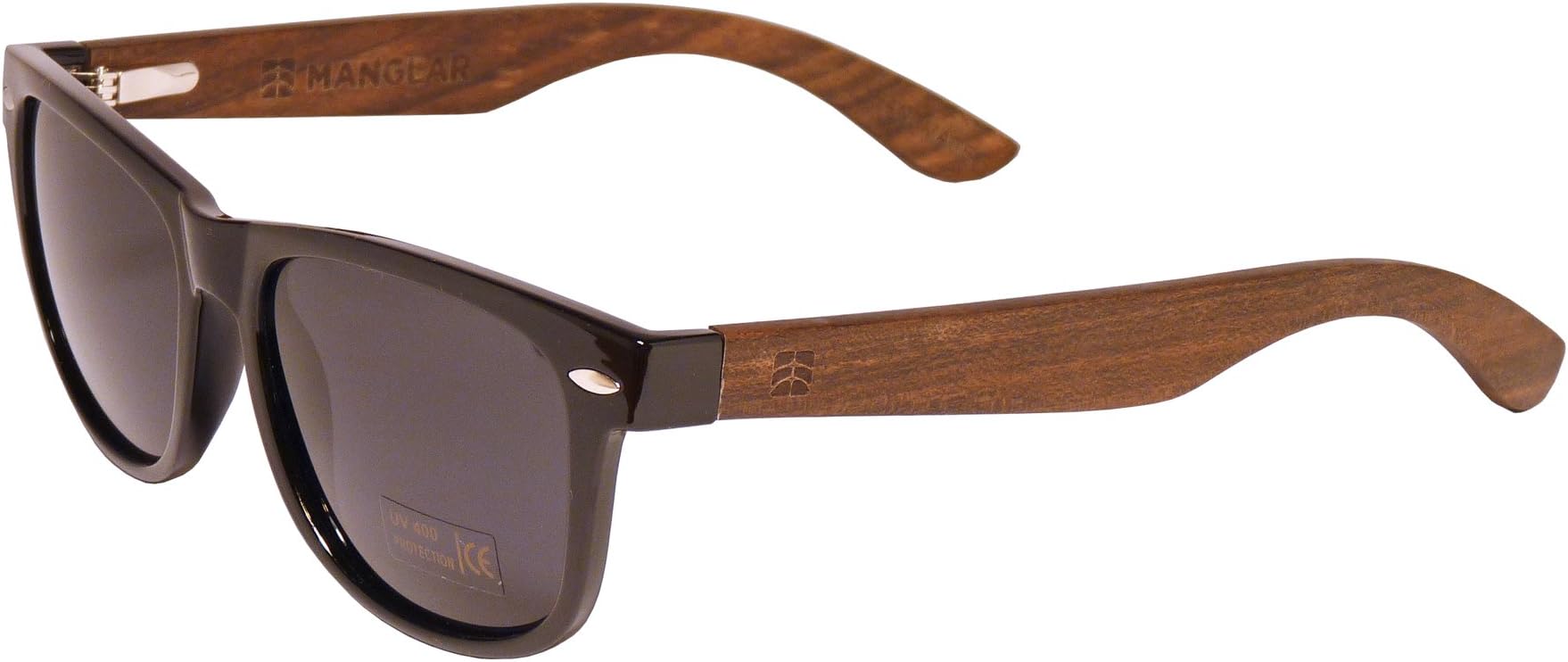 Wooden Eco Polarized Sunglasses -Wayfarer (Black)