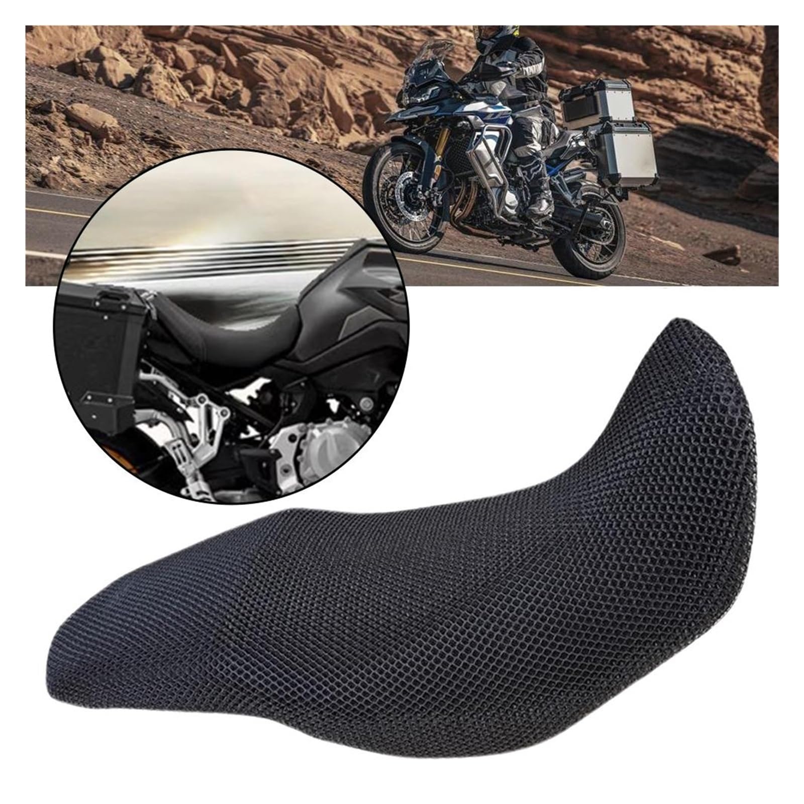 Motociclo Coprisedile Cuscino Coprisedile Con Cuscino Di Protezione Per VOGE DS900X DS900 900DS 900 DS DSX DSX900 900DSX Sella In Tessuto Di Nylon