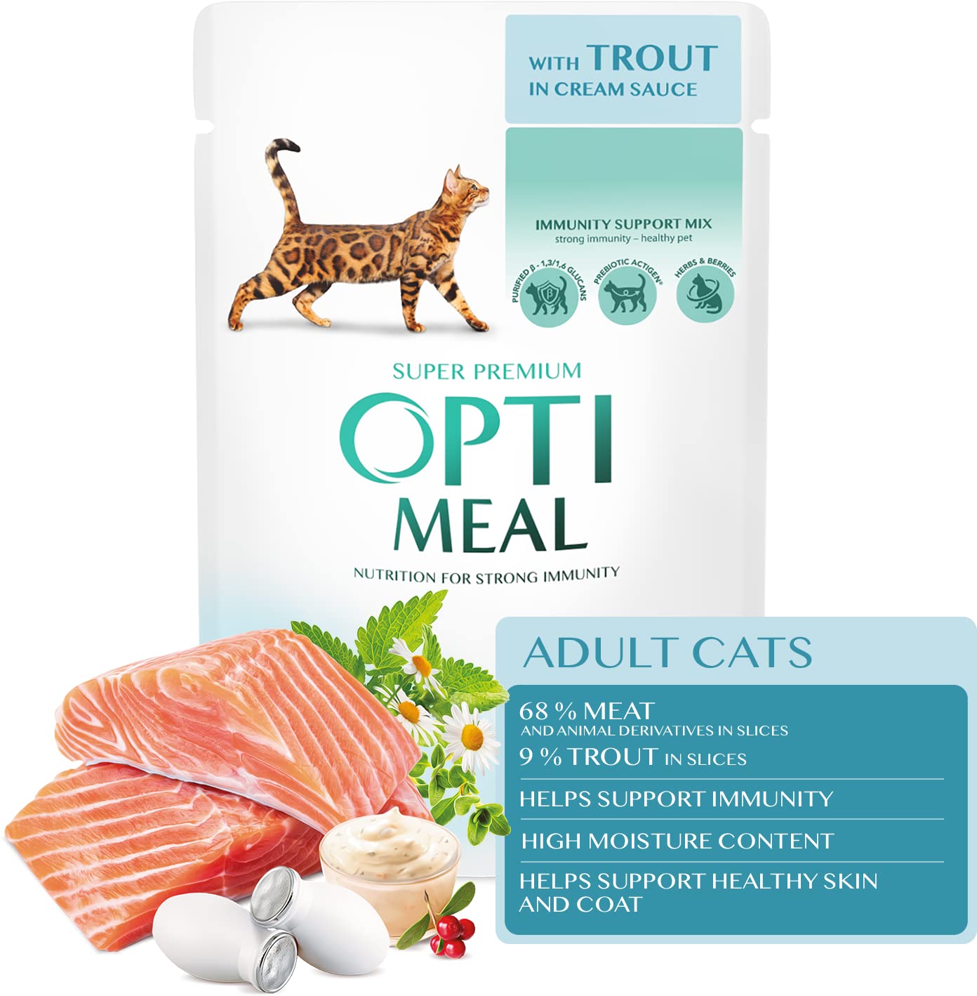 Optimeal Línea Base (Trucha en Salsa Cremosa)