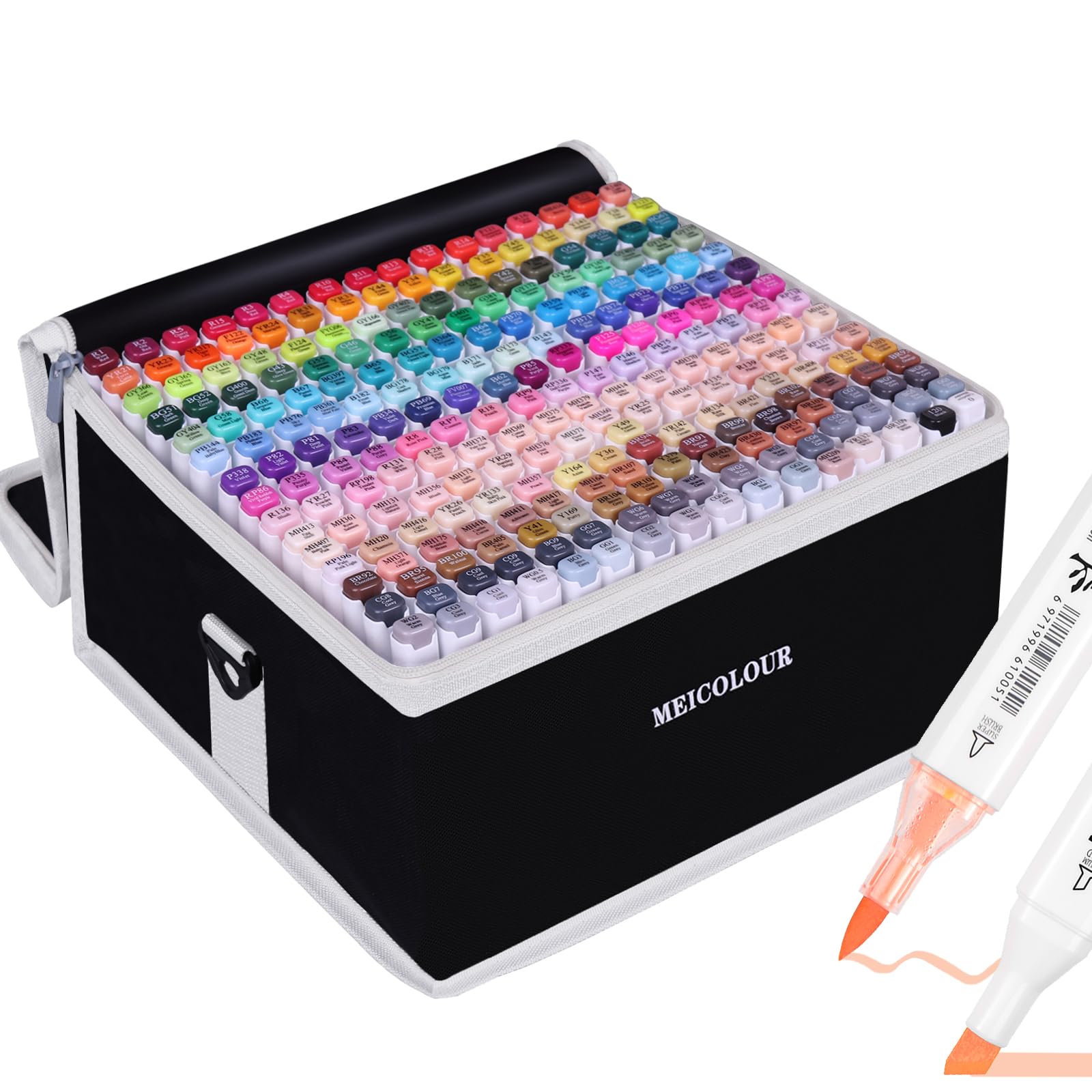 Amazon.com: MEI COLOUR 240 Brush Tip Alcohol Markers for Adults