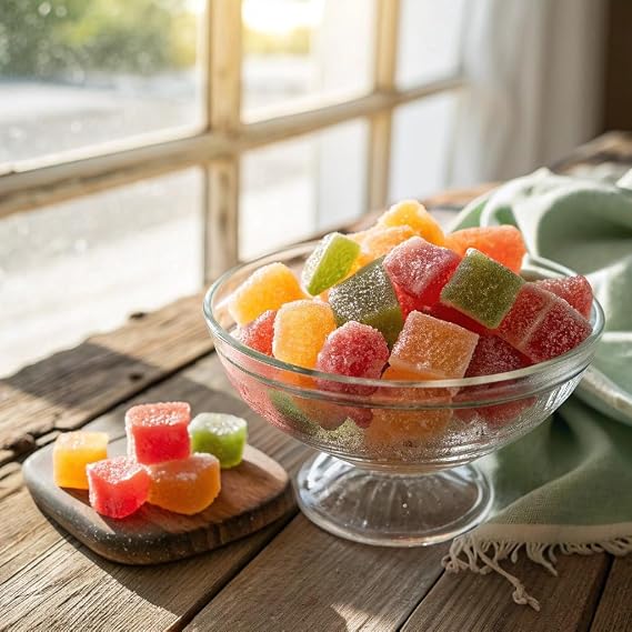 ChocZero Sugar Free Fruit Chews, Low Carb Keto Friendly Taffy Candy, No Sugar Alcohols, High Fiber, Gluten Free, Orange Strawberry Watermelon, 8 oz Box