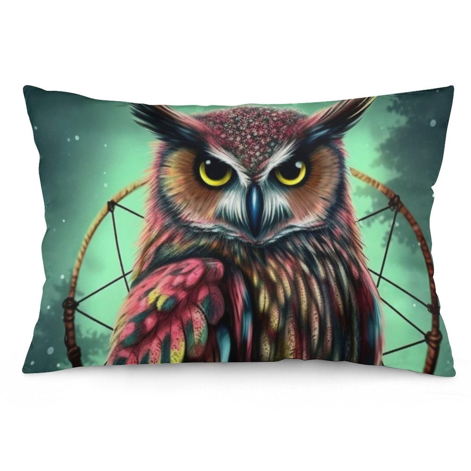 NTVOWPZO 2 Pack Decoration Throw Pillow Covers 12 "x20 Pillowcases Covers Owl Pillowcases Modern Farmhouse Home Decor Sofa Cushions Covers for Couch Bed Living Room