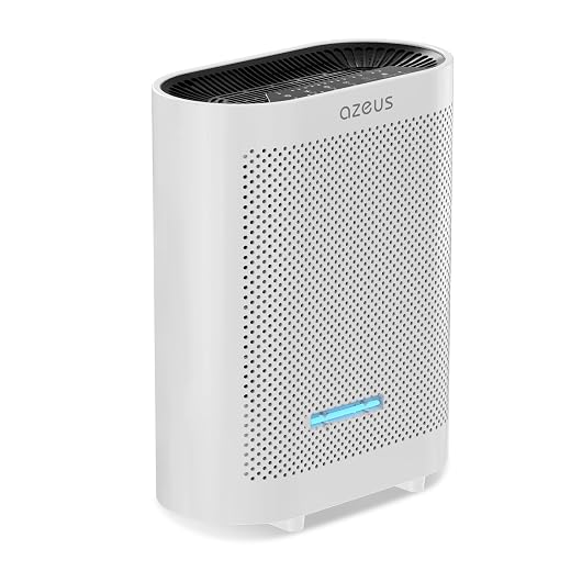 AZEUS GL-FS32 Air Purifier for Large Rooms up to 2160 Sq Ft, 5-in-1 H13 True HEPA Filter Removes 99.97% of 0.3 Micron Particles, Centrifugal Fan, Auto Sensor, Quiet Sleep for Home, Office and Pets