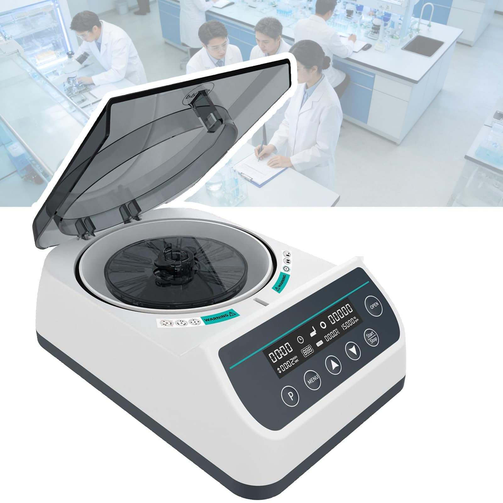 Centrífuga De Laboratorio para Rotores Capilares (40 Mm X 12), Velocidad Máxima De 12 000 RPM, Temporizador De 30 S a 59 Min, Fuerza Centrífuga Máxima De 9660 X G, para Uso En Laboratorio