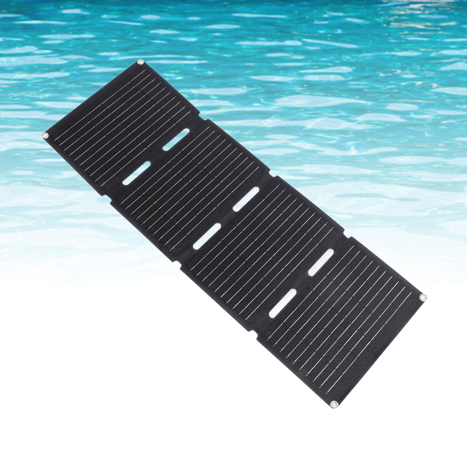 EMUKOEP Caricatore Solare Portatile Ad Alta Potenza 4 Resistente All'acqua, Design Pieghevole, Ricarica Efficiente da 40 W per Smartphone da 41,52 Once