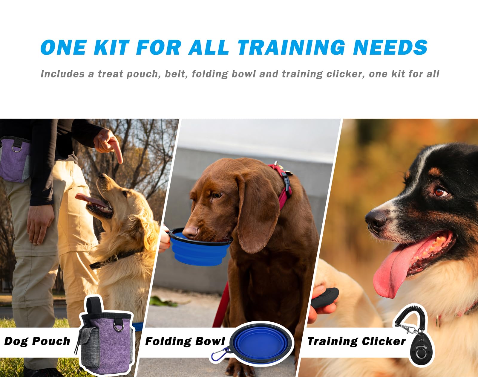 Dog Treat Pouch Pet Roo Bag, Dog Walking Bag With Poop Bag Holder