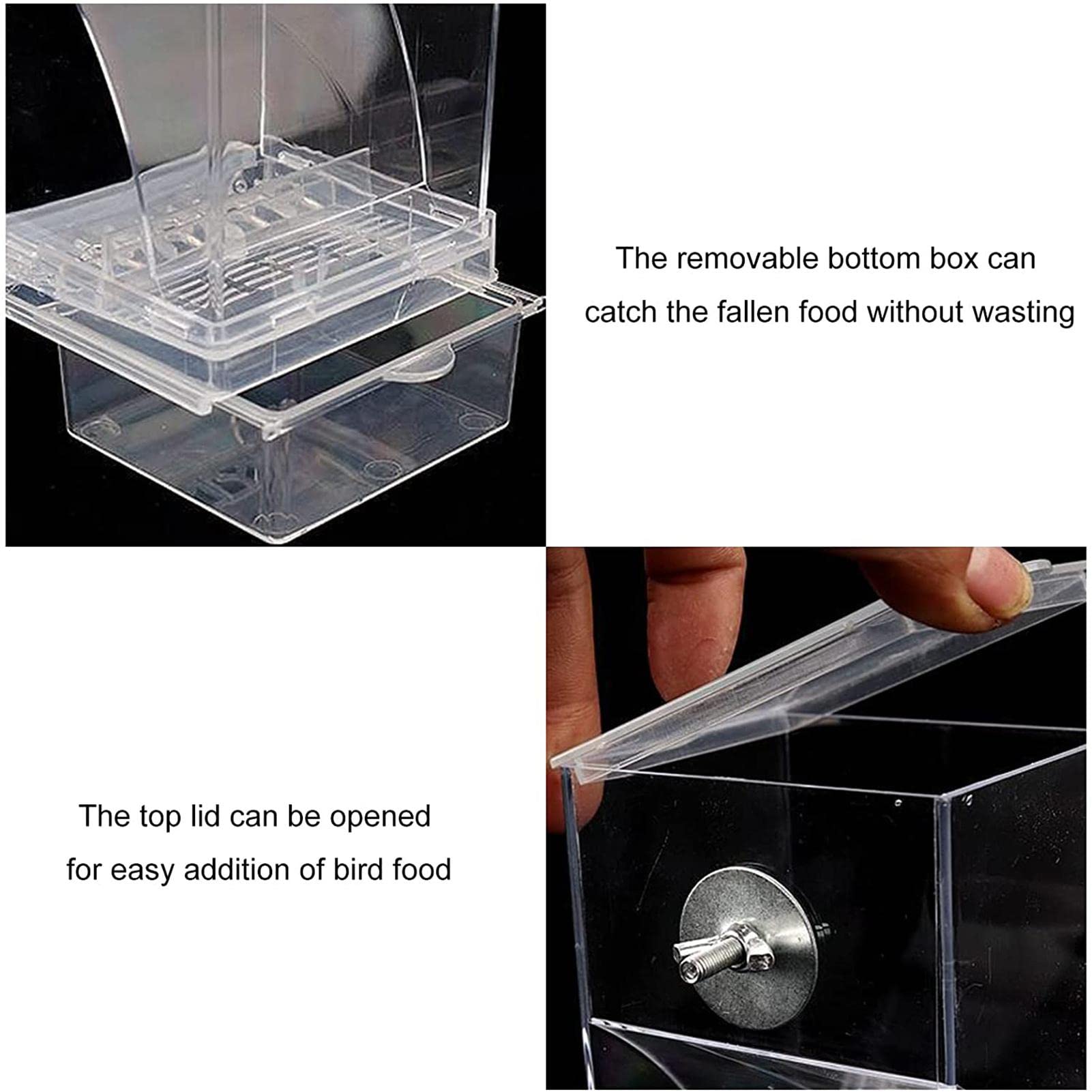 No Mess Vogelfutterspender & Wasserspender Set – Automatisch Für Papageien, Sittiche & Mehr