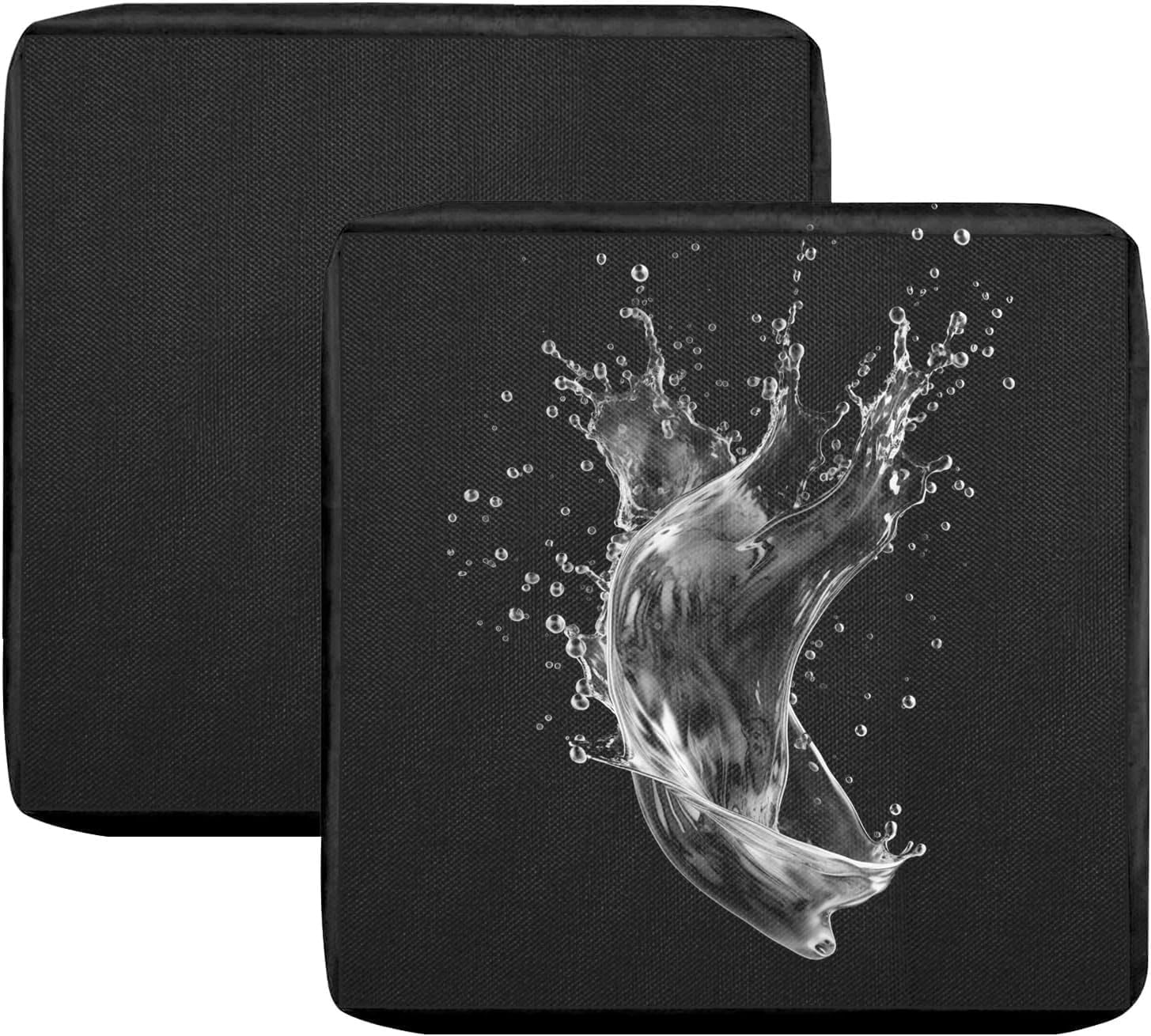 Housse de coussin exterieur impermeable de qualite supérieure noire pour salon de jardin