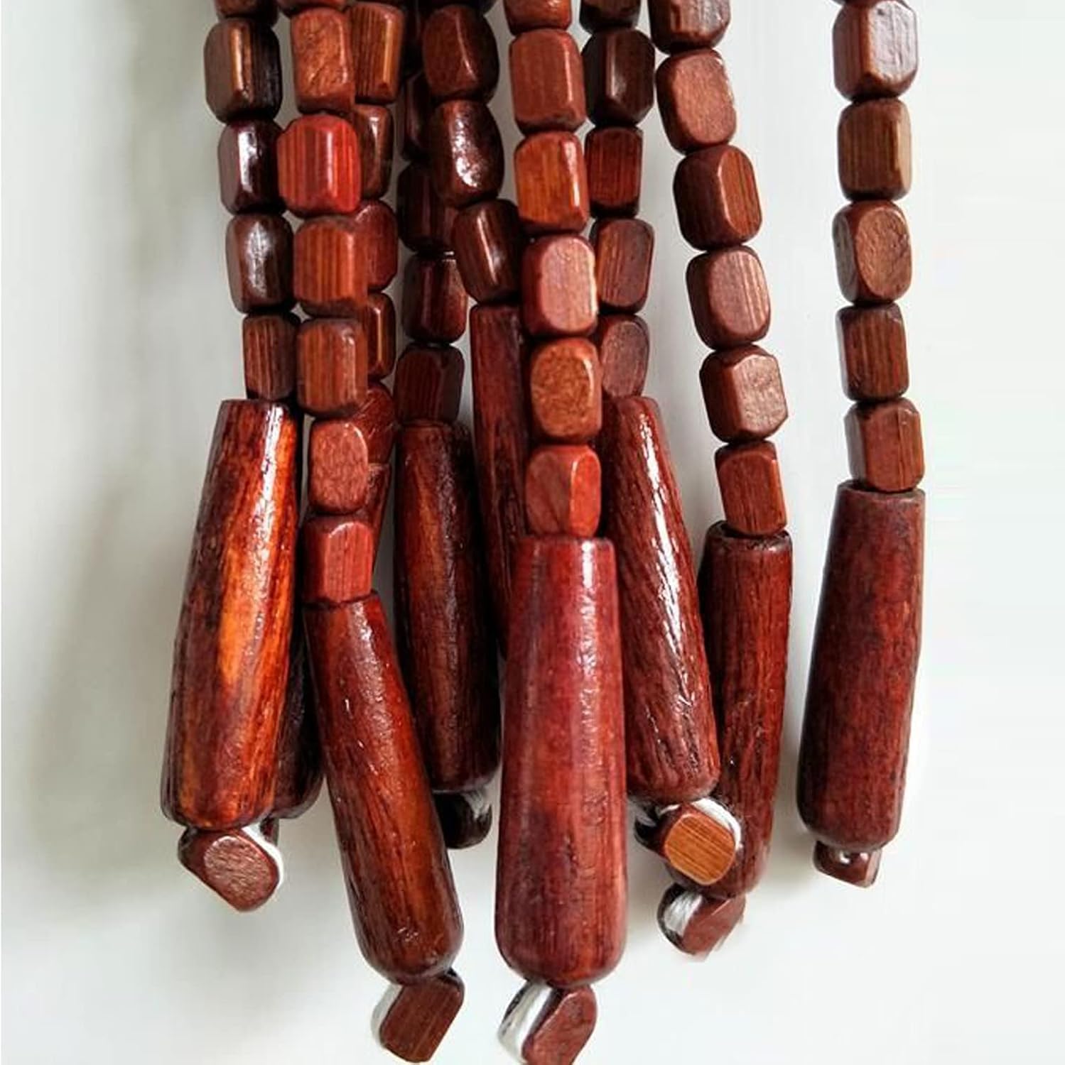 Bambusperlenvorhänge for Türen, natürlicher Bambus-Türvorhang, Bambus-Türperlen, hängende Dekoration, Trennwand, Holzperlenvorhänge(70 strands-70x110cm)