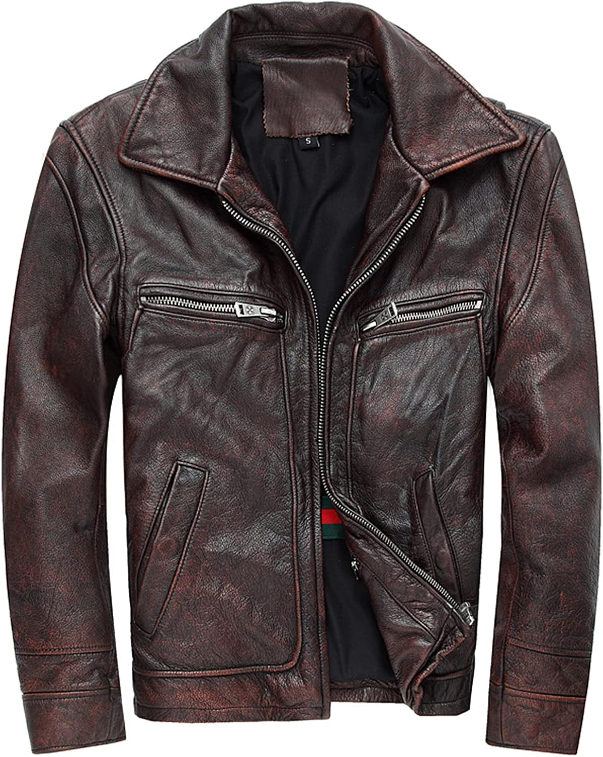 Veste Moto Course Honda – Cuir Vache – Homme/Femme – Taille XXS à 6XL – CE Niveau 2