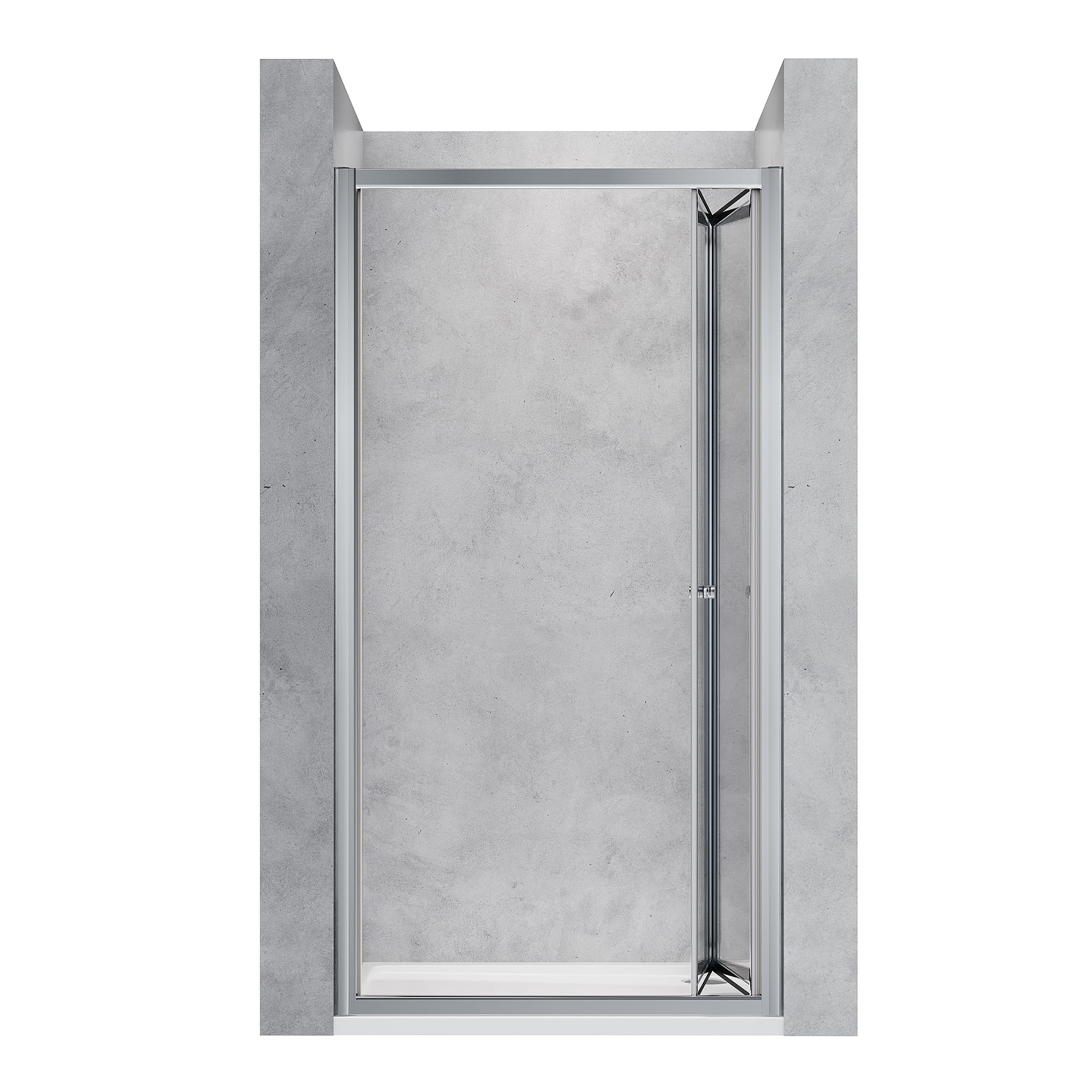 SONNI Upgrade Duschkabine Klarglas Falttür Faltduschwand 80x185cm