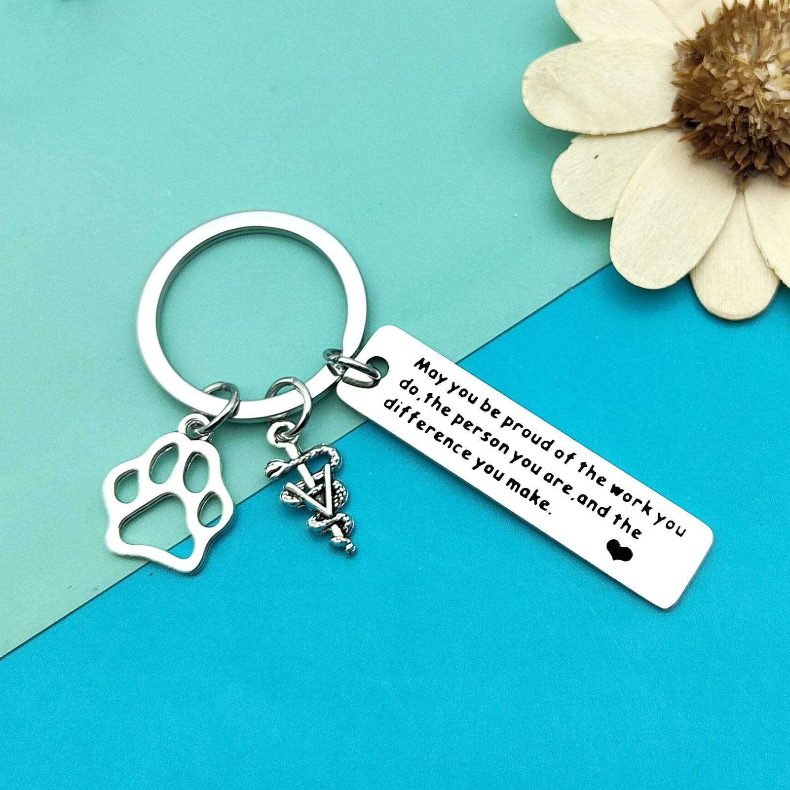Veterinarian Appreciation Gifts Vet Tech Keychain Thank You Jewelry Veterinary Student Graduation Gift Animal Lovers Jewelry Veterinary Nurse Assistant Keychain Coworker Gifts Thanksgiving Day Gift