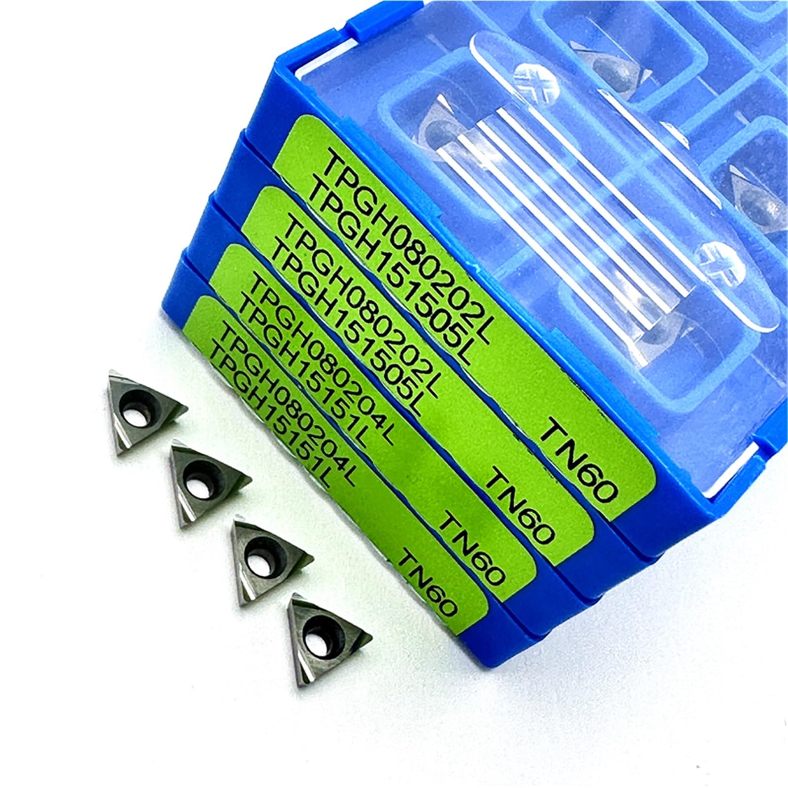 10 Uds Torno CNC Procesamiento De Acero Metal Cermet Herramientas Torneado Corte Herramienta de Torno(TPGH080204L TN60)