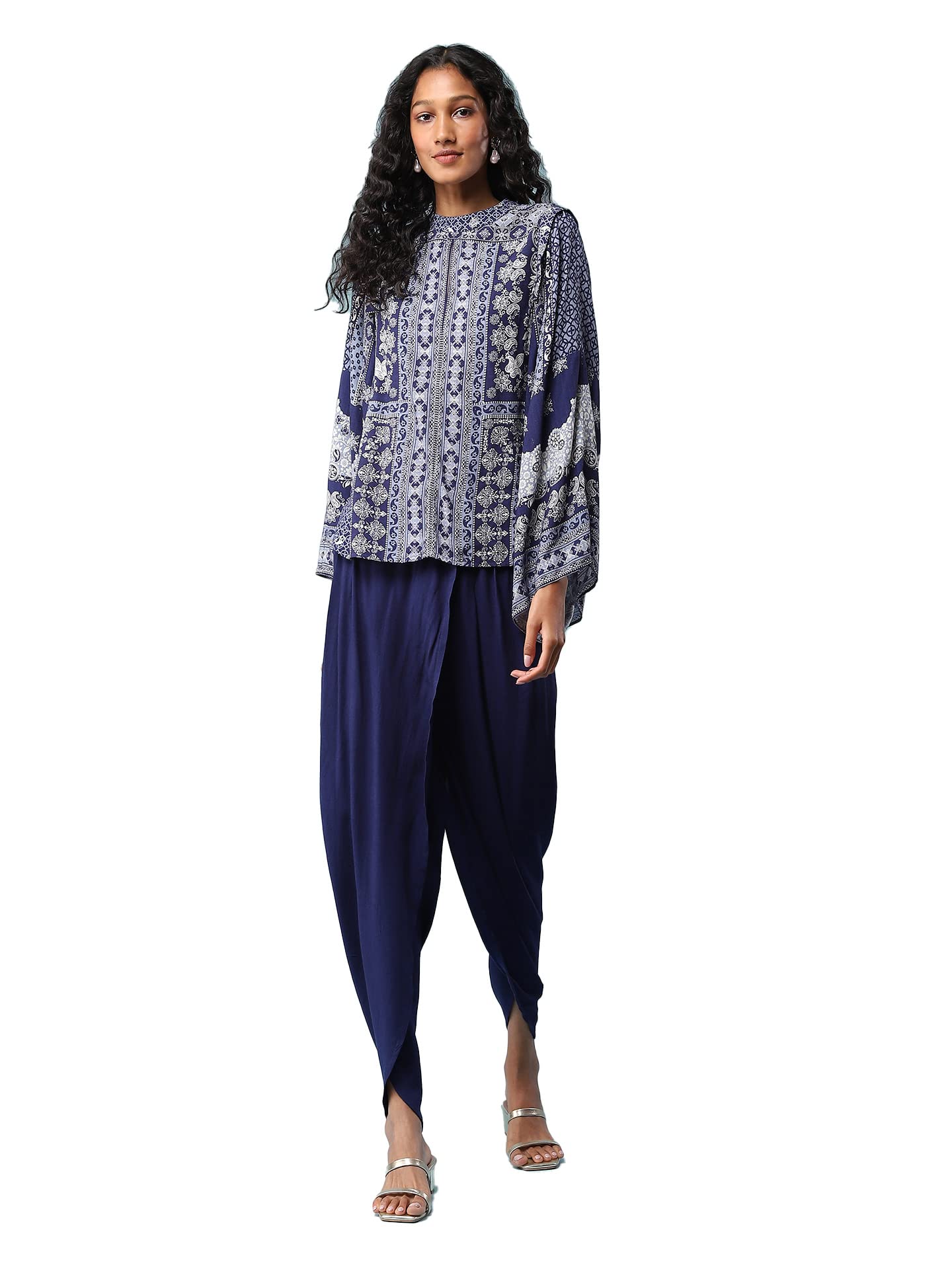 Aarke Ritu KumarWomen's Blue Top With Pant Co-ord Set