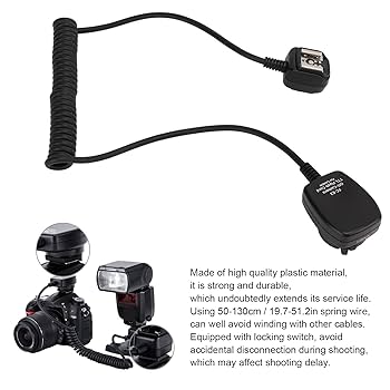 Amazon | カメラフラッシュスピードライトコード、ロッキング