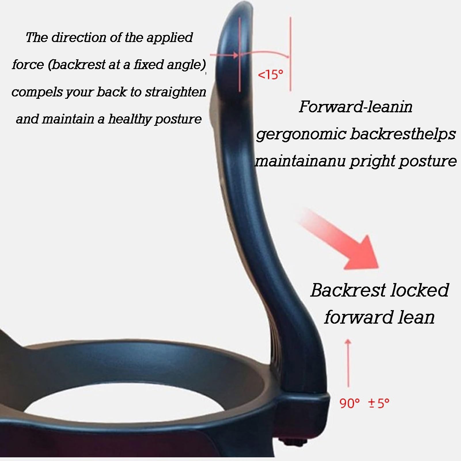 Krzesło Balansowe Z Kółkami I Podparciem Pleców