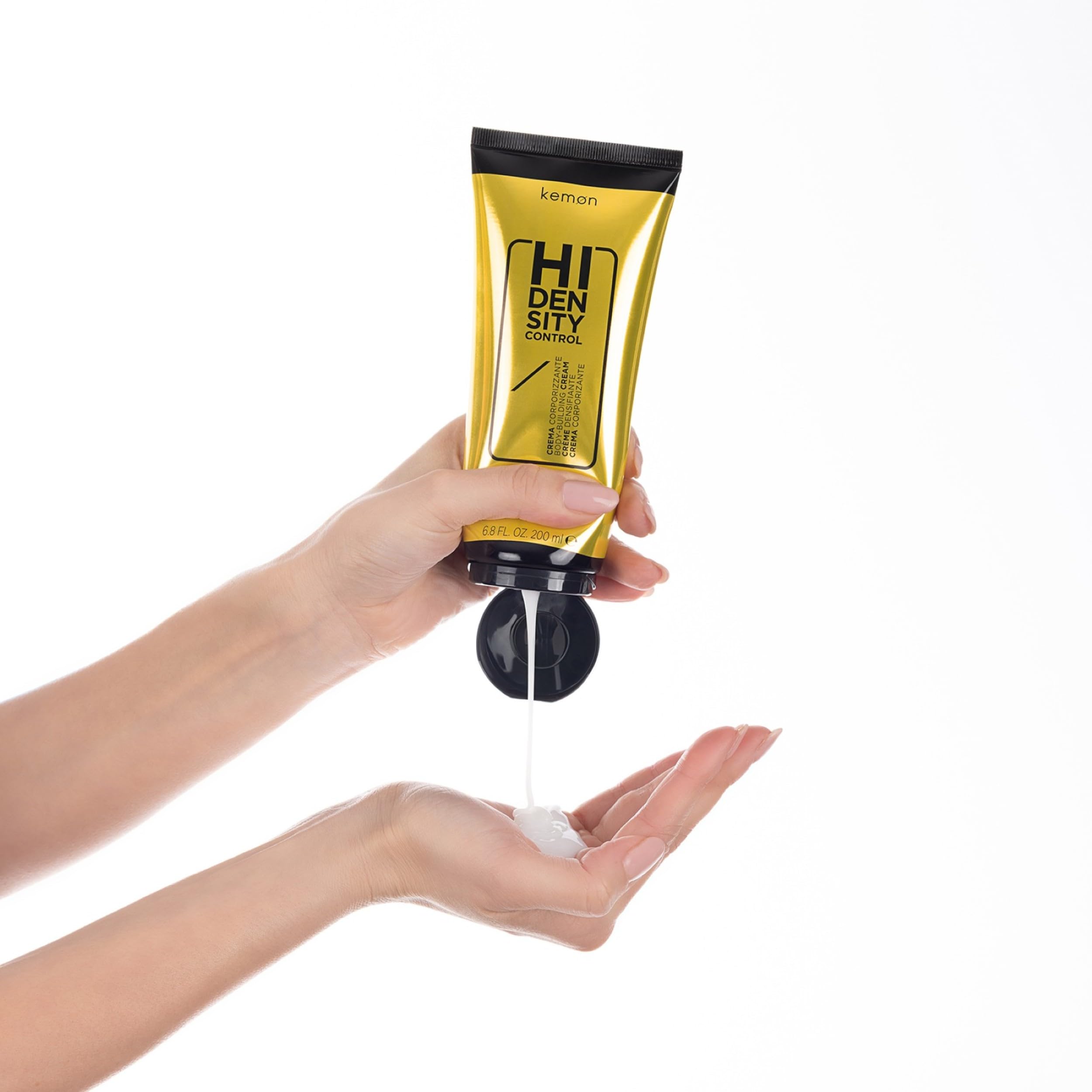Kemon - Hi Density Control, Crema Per Capelli Ricci Corporizzante, Effetto Termoprotettivo e Idratante, Dona Controllo ed Elasticità 200 ml
