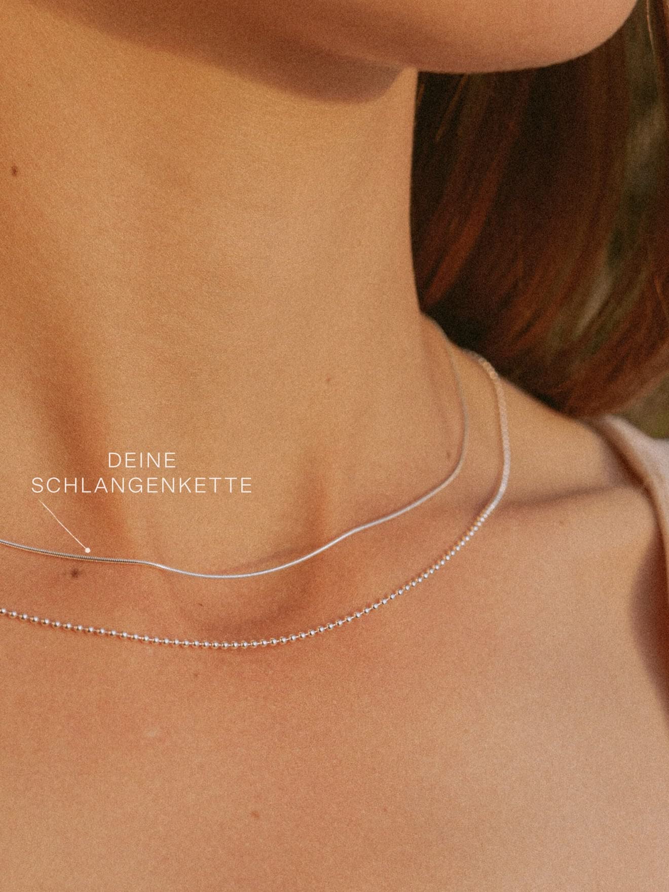 modabilé Schlangenkette Damen Halskette 925er Sterling Silber (35cm-90cm I 0,9mm breit) Silberkette 925 ohne Anhänger Silberne Kette für Frauen Ketten