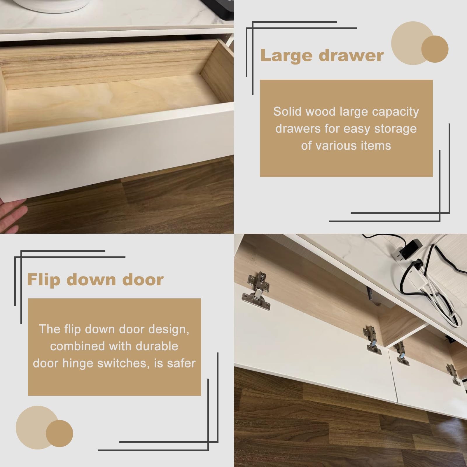 180cm Schwebender TV-Schrank, Wandmontiertes TV-Regal, Stehendes Oder Hängendes TV-Lowboard, Entertainment-Center-Medienkonsole Für Das Wohnzimmer