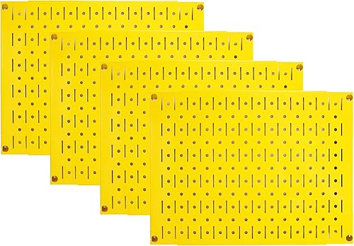 Miniatura 10 de Juego de tableros organizadores de metal de clavijas para pared, cuatro tableros de 12pulgadas de alto x 16pulgadas de ancho, para almacenamiento,