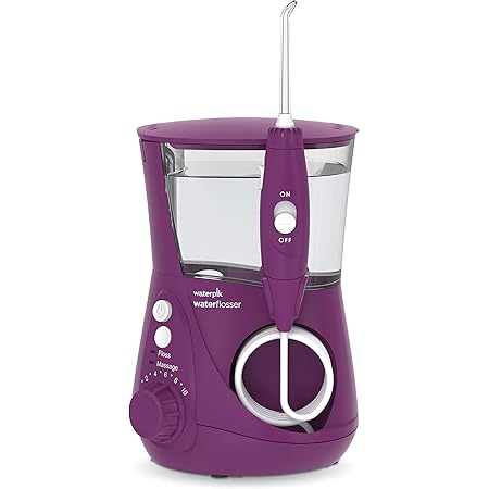 Waterpik WP-665 Water Flosser Electric Dental Countertop Professional Oral Irrigator For Teeth, Aquarius, Orchid