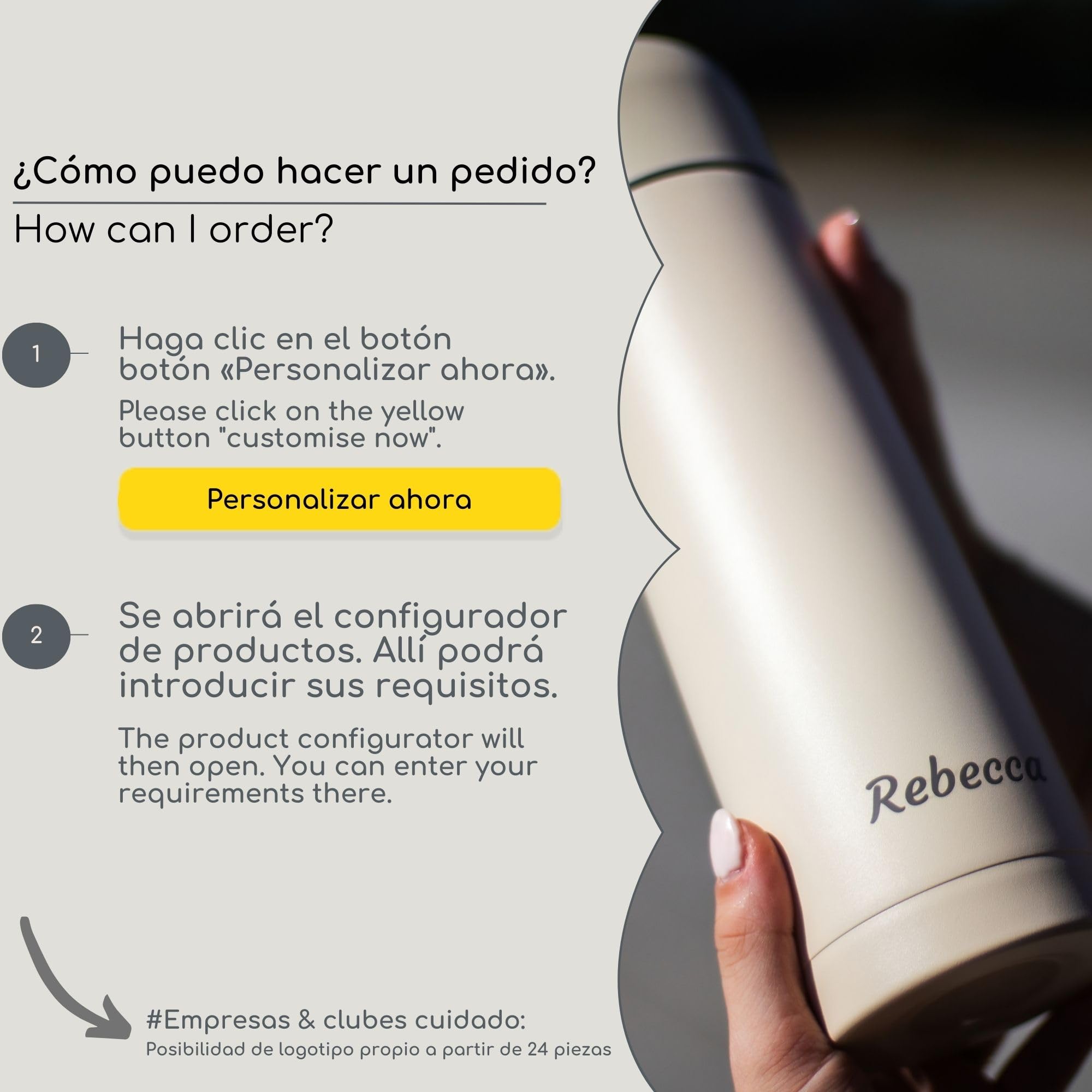 Milu Termo con grabado de 1 L, 750 ml, 500 ml, idea de regalo, regalo personalizado con nombre de Navidad para hombres, mujeres, mamá, papá, novia, (500 ml + grabado)